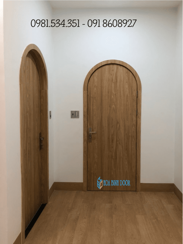cửa vòm gỗ mdf