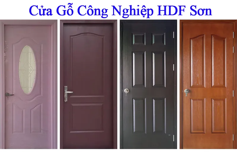 Cửa HDF Sơn Có Phần Khung