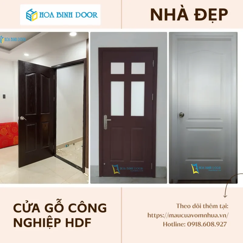 Cửa Gỗ Công Nghiệp HDF Tại Tiền Giang