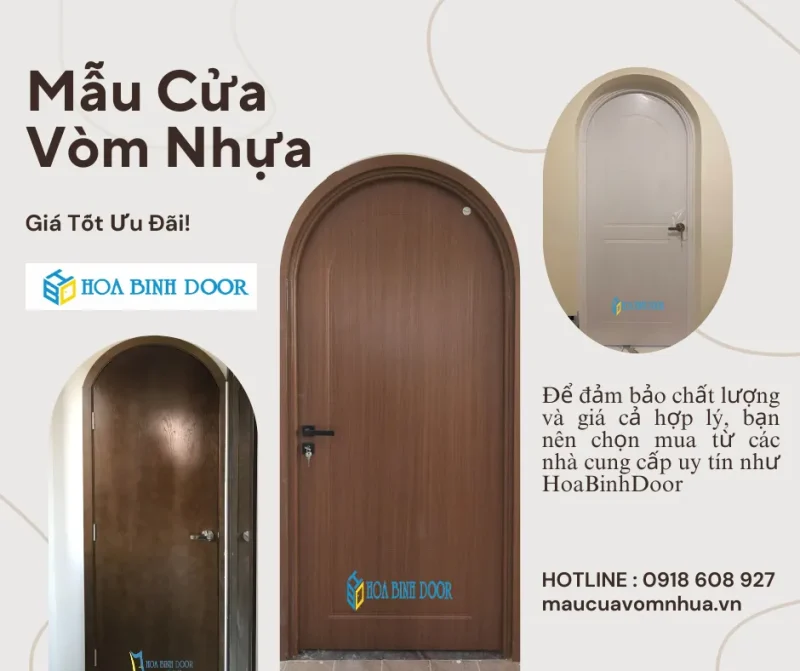 Cửa Vòm Nhựa Giả Gỗ Khánh Hòa